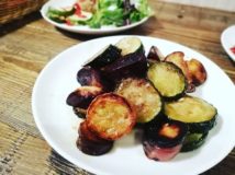 ズッキーニとじゃがいもの甘酢和え