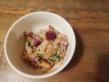 サツマイモとキノコの混ぜご飯