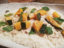 カボチャのミルクパスタ風素麺